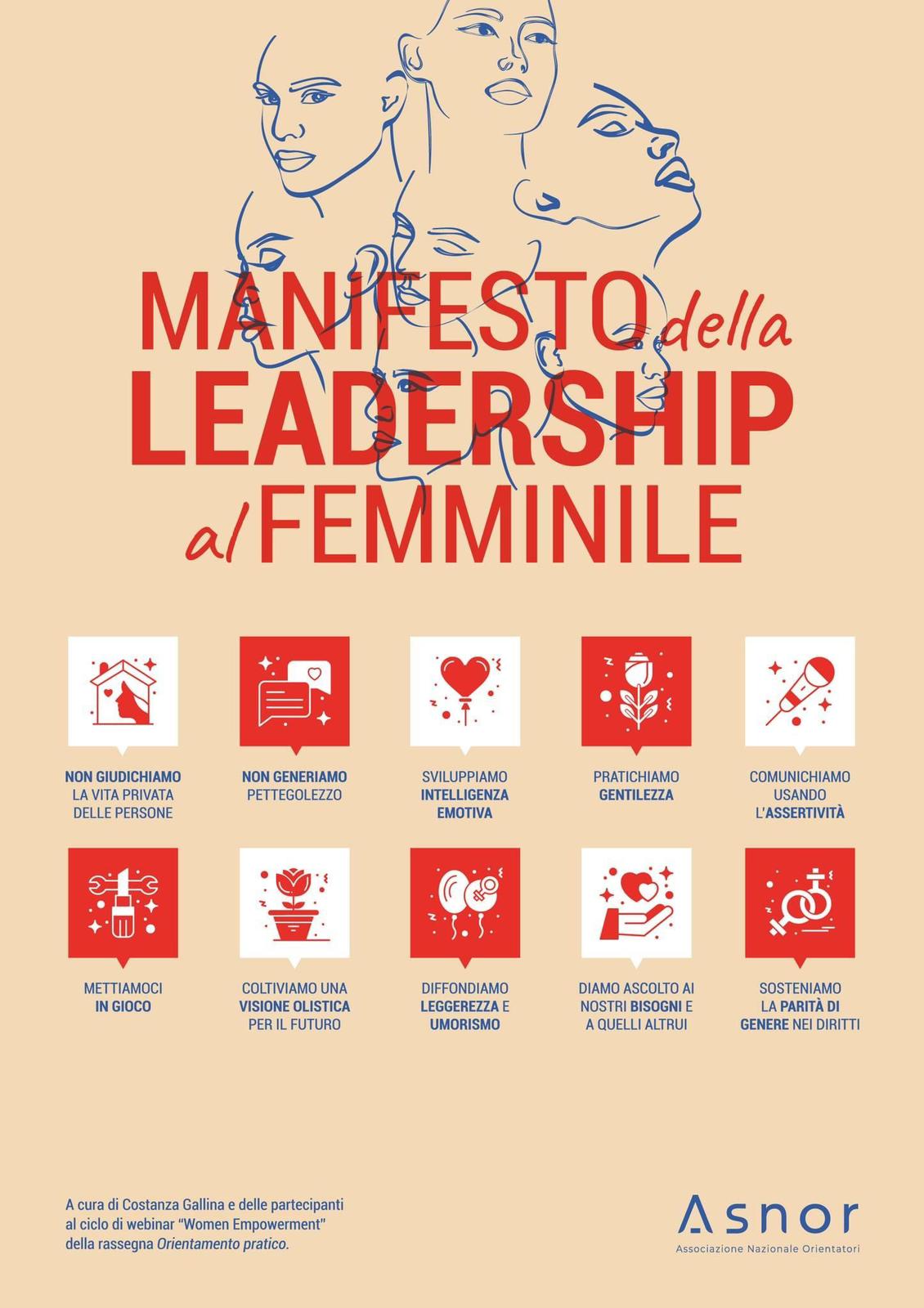 manifesto leadership femminile